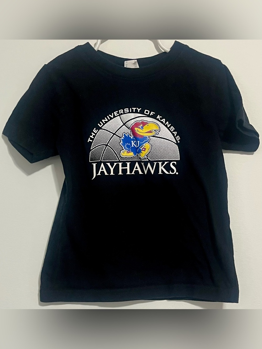 University of Kansas Jayhawks Black Kids T‑Shirt
